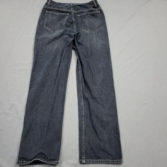 Liz Claiborne Womens Straight Leg Jeans Dark Wash 100% Cotton Blue Denim Size 4 - Picture 2 of 10